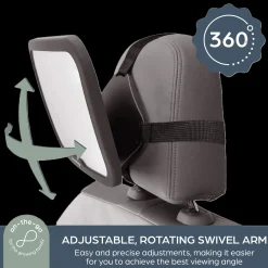 Adjustable Backseat Mirror with Securing Dial