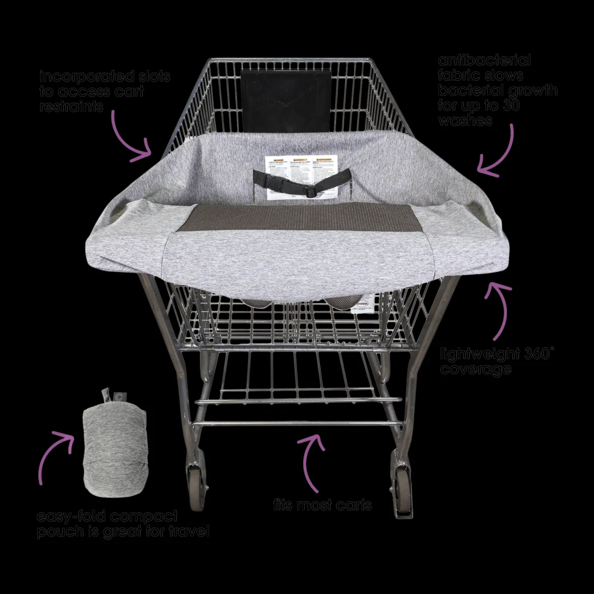 Antibacterial Shopping Cart Cover