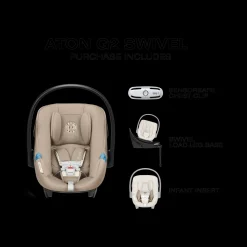 Aton G2 Swivel Infant Car Seat with Load Leg Base