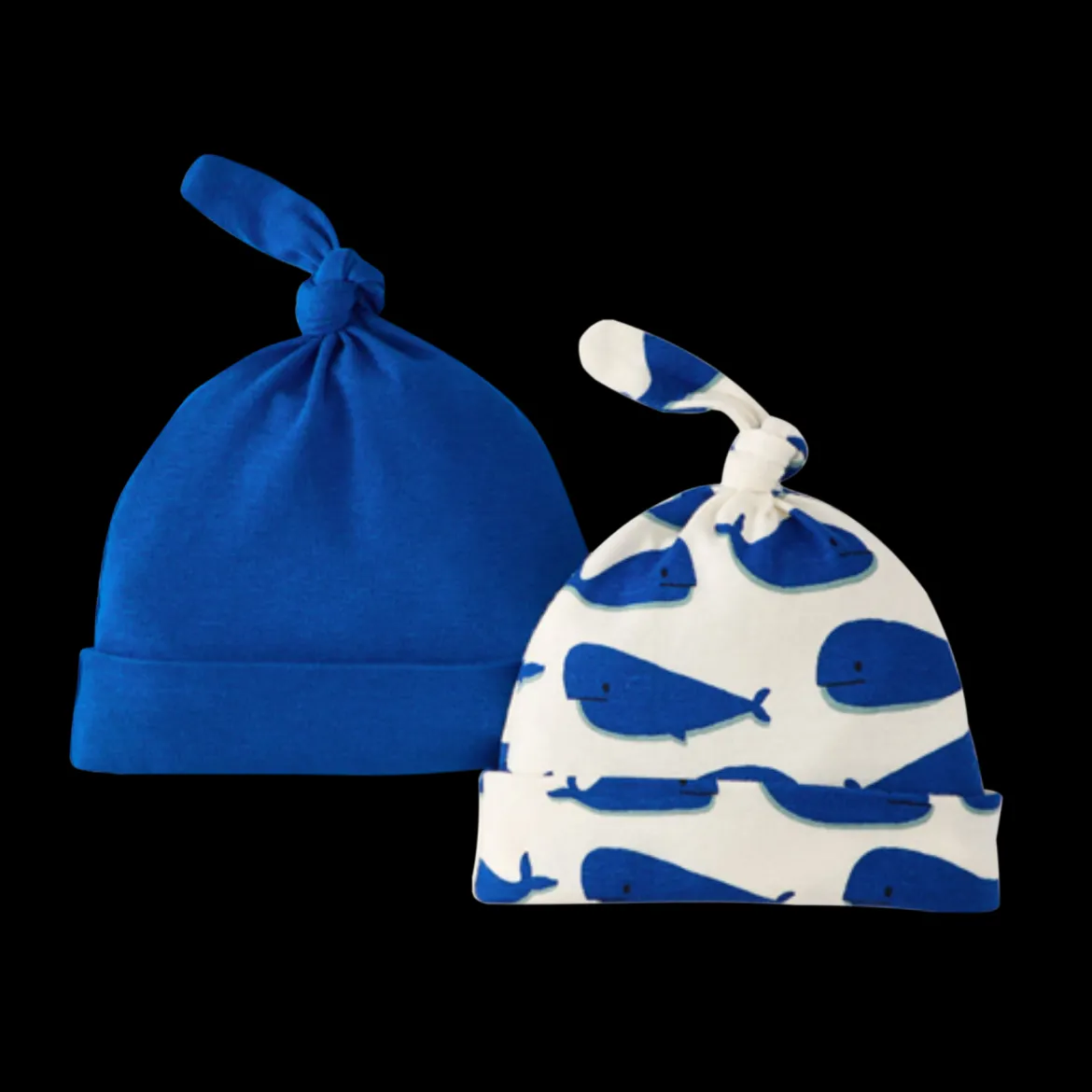 Baby Organic Cotton Top Knot Hat (2 Pack)