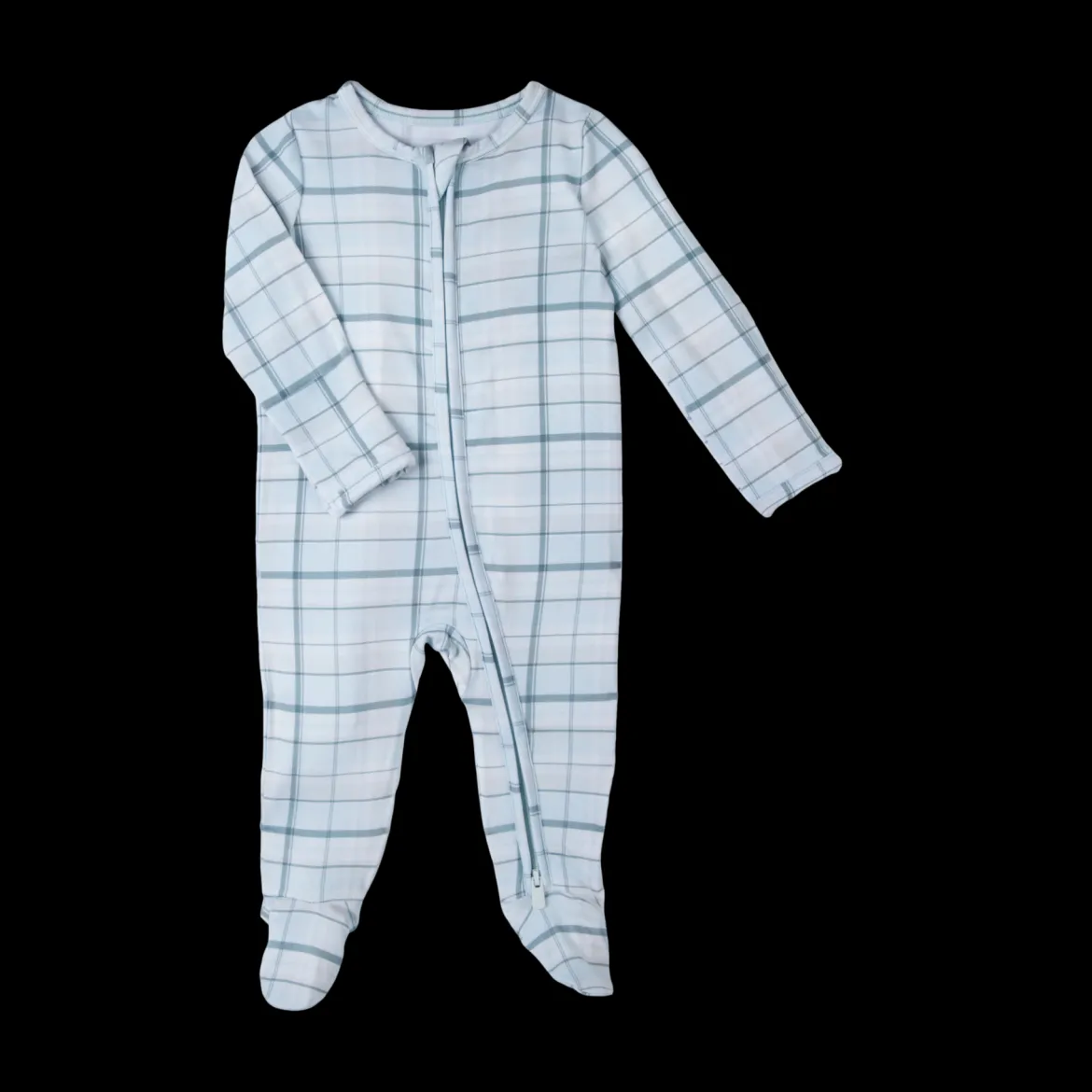 Bamboo Viscose Printed 2-Way Zip Footie
