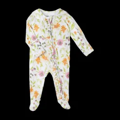Bamboo Viscose Ruffle 2-Way Zip Footie
