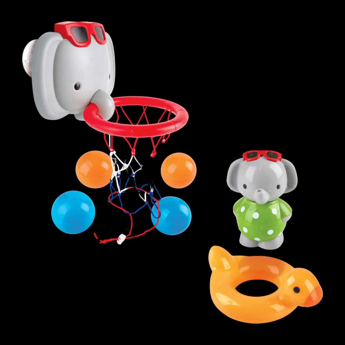 Bath Time Elephant Spin Splash 'n' Swim & Basketball Bundle