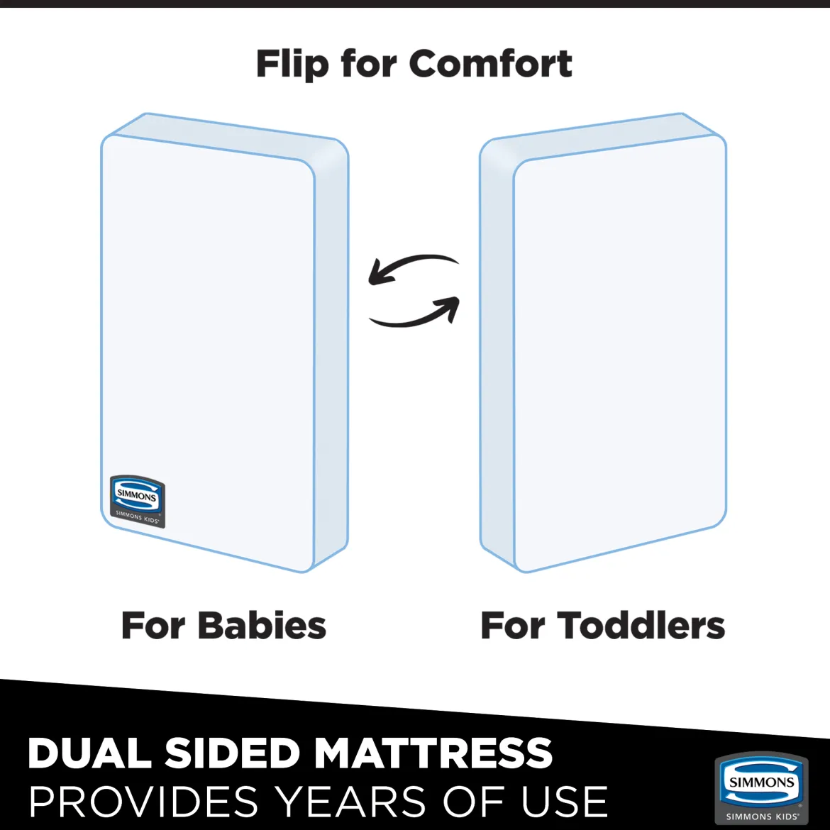 Beautyrest Silver Slumber Nights Crib and Toddler Mattress