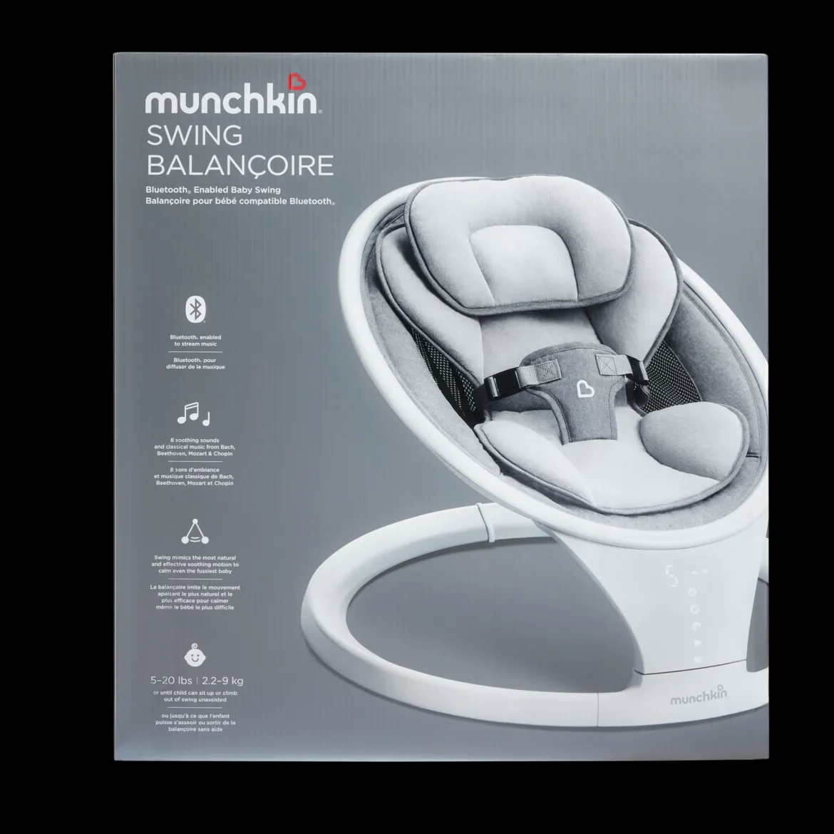 Bluetooth Enabled Baby Swing