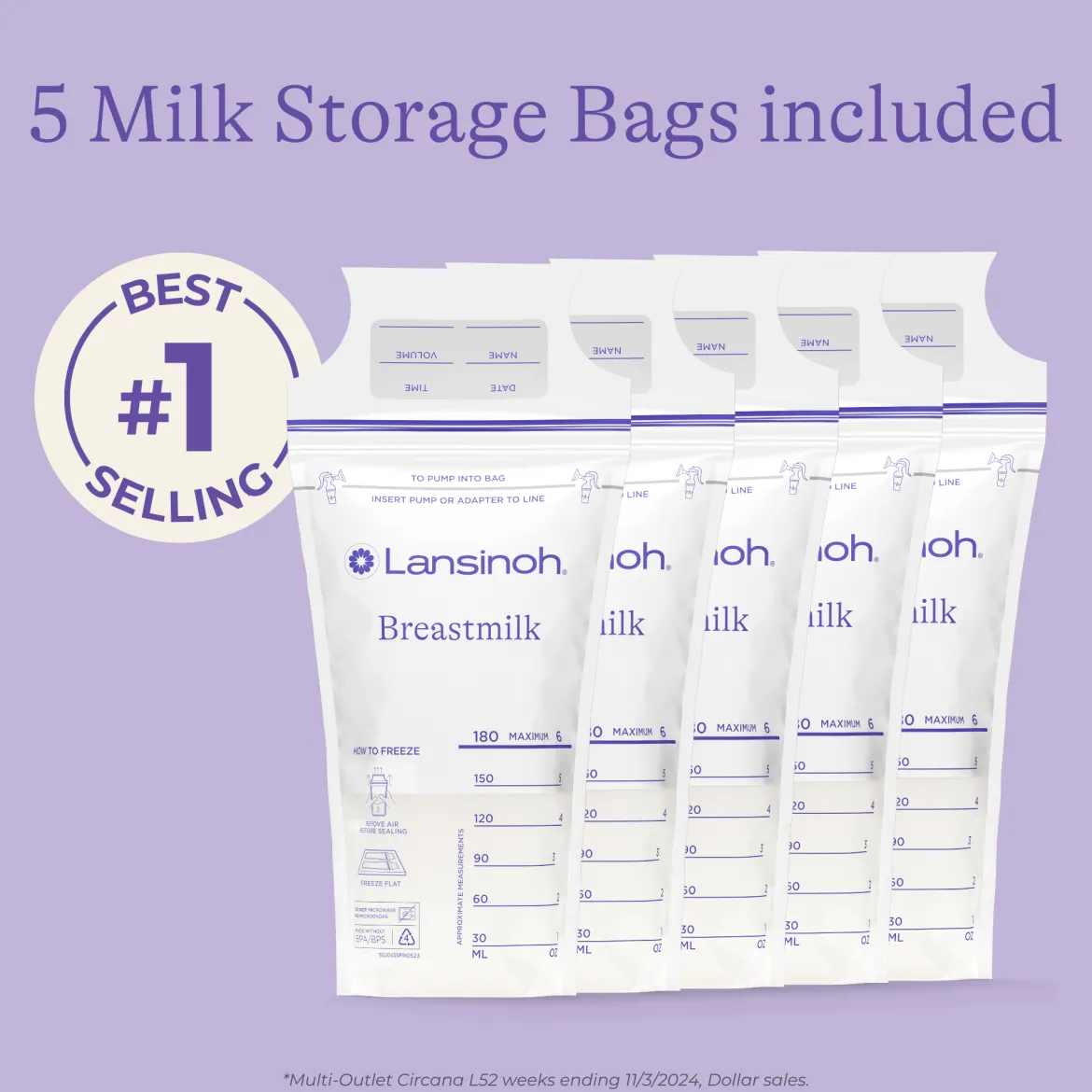 Breastmilk Storage Container with Quick-Freeze Tray