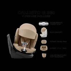 Callisto G 360 Rotating All-in-One Convertible Car Seat