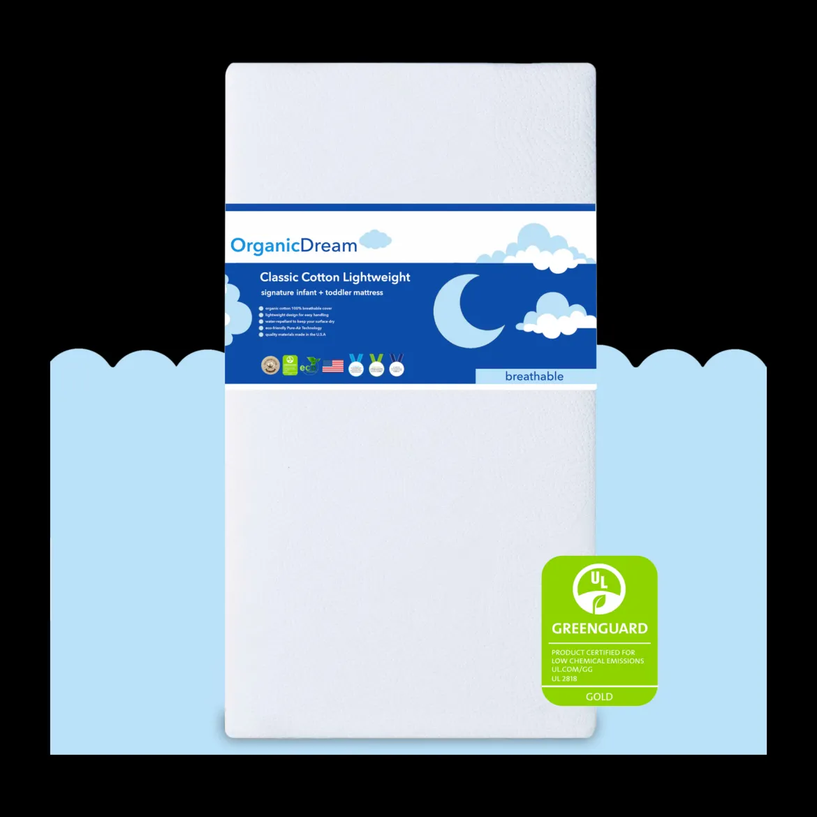 Classic Cotton Lightweight Crib Mattress