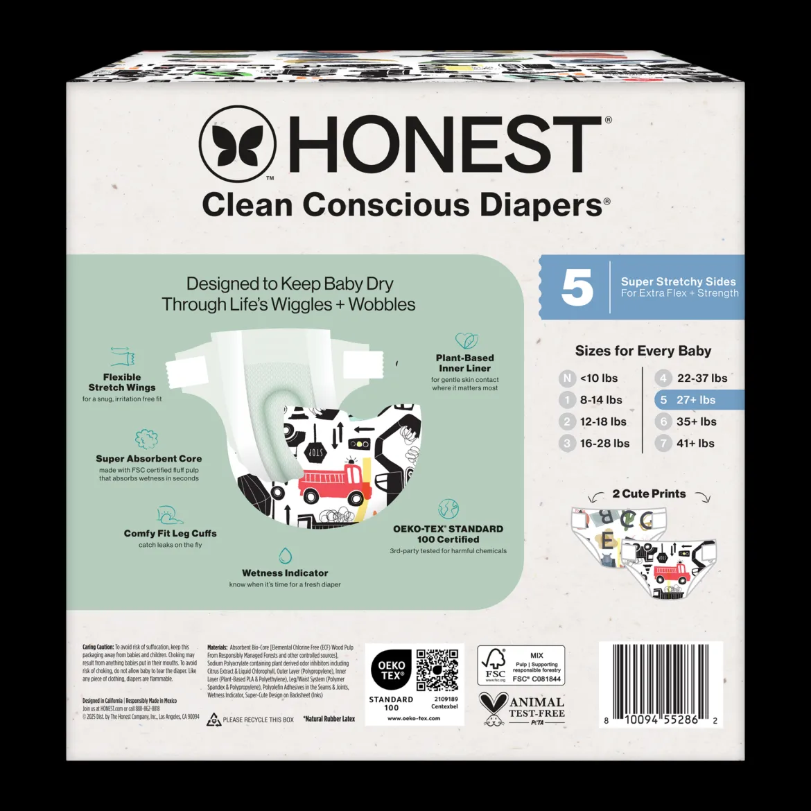 Clean Conscious Disposable Diapers Size 3-5