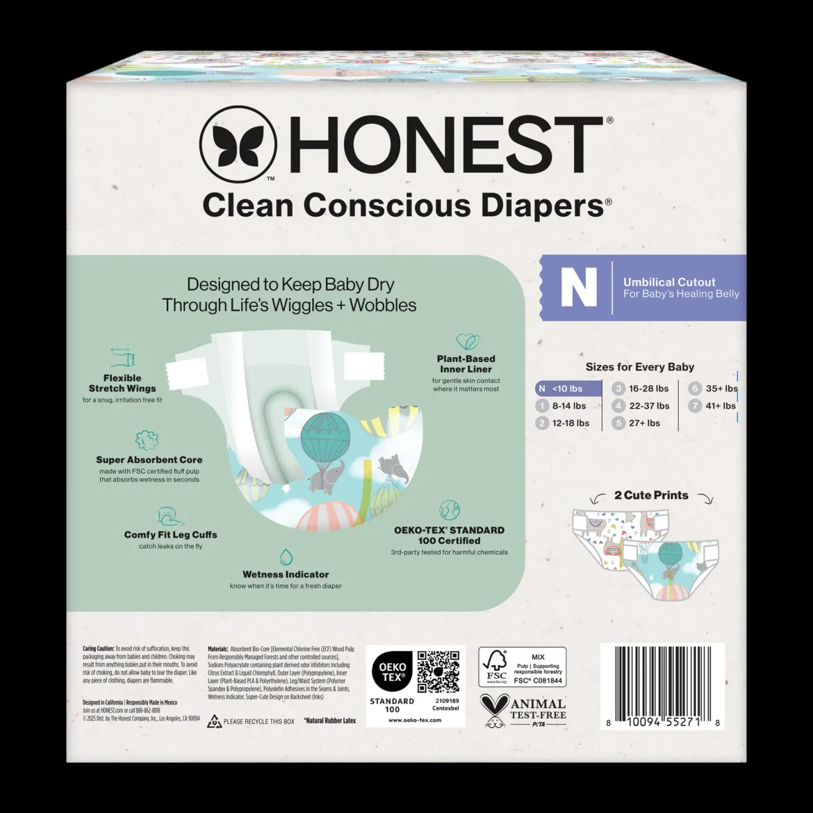 Clean Conscious Disposable Diapers Newborn-Size 2