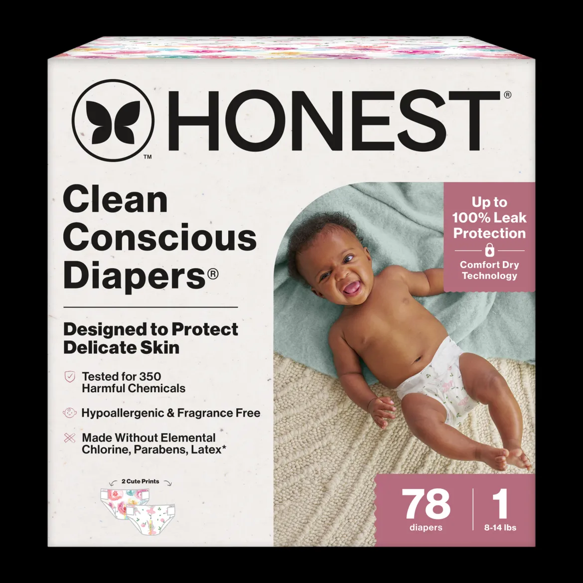 Clean Conscious Disposable Diapers Newborn-Size 2