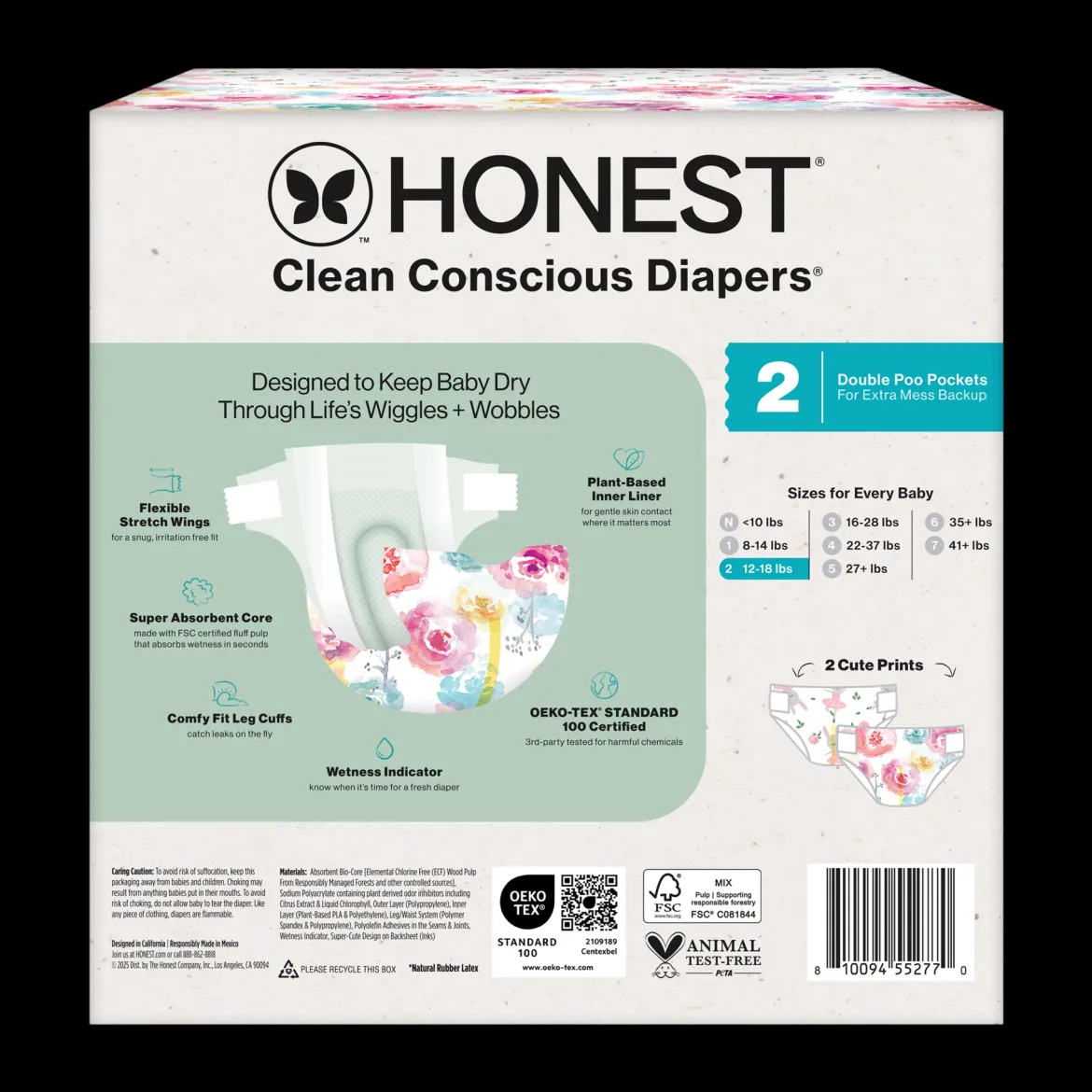 Clean Conscious Disposable Diapers Newborn-Size 2