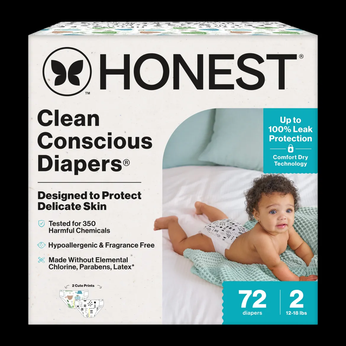 Clean Conscious Disposable Diapers Newborn-Size 2
