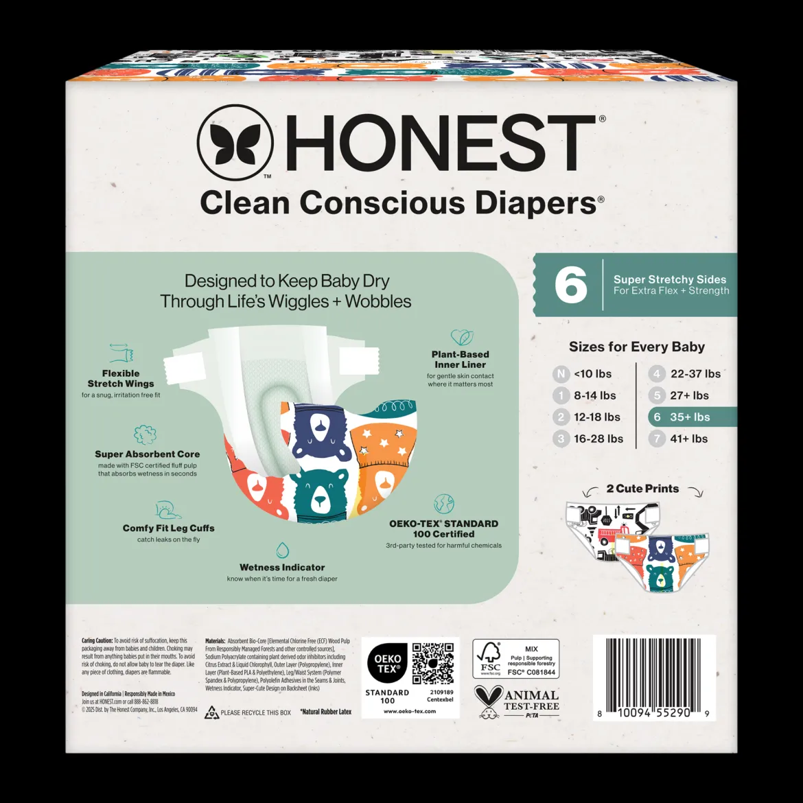 Clean Conscious Disposable Diapers Size 6-7