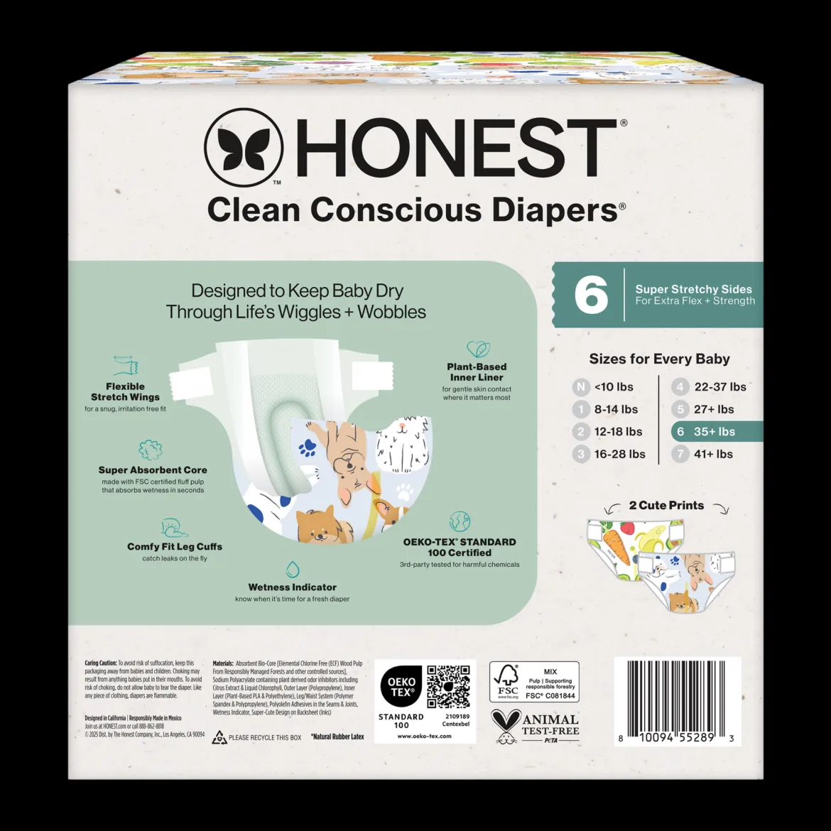 Clean Conscious Disposable Diapers Size 6-7