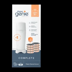 Complete Diaper Pail Registry Gift Set with 8 Refill Bags