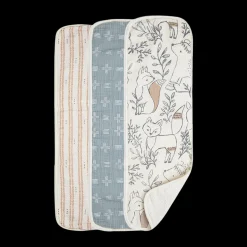 Cotton Muslin and Terry Burp Cloth Set (3 Pack)