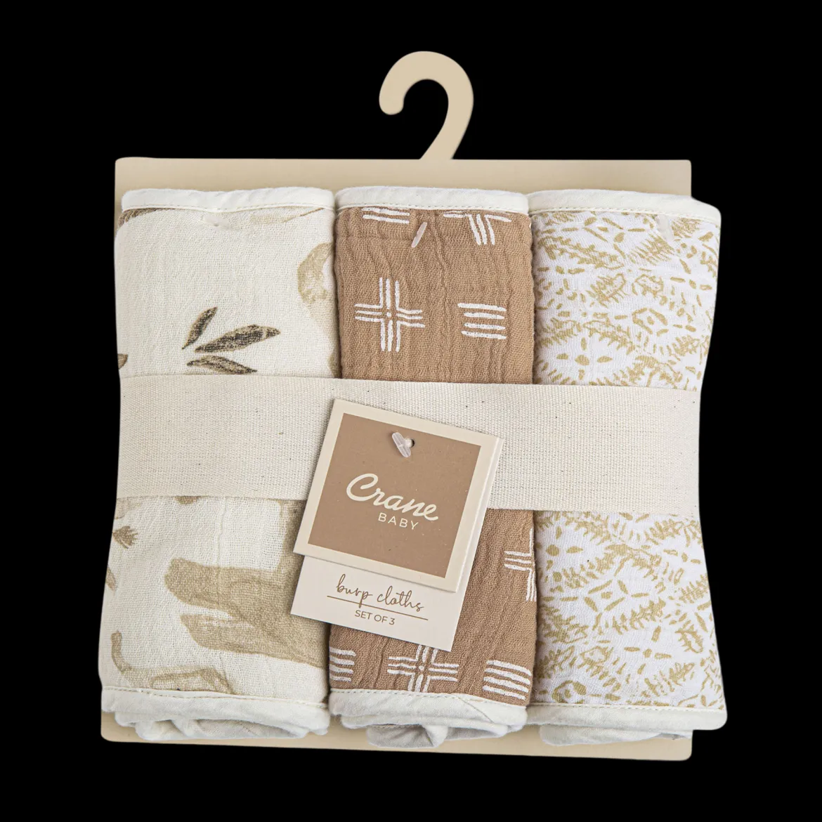 Cotton Muslin and Terry Burp Cloth Set (3 Pack)