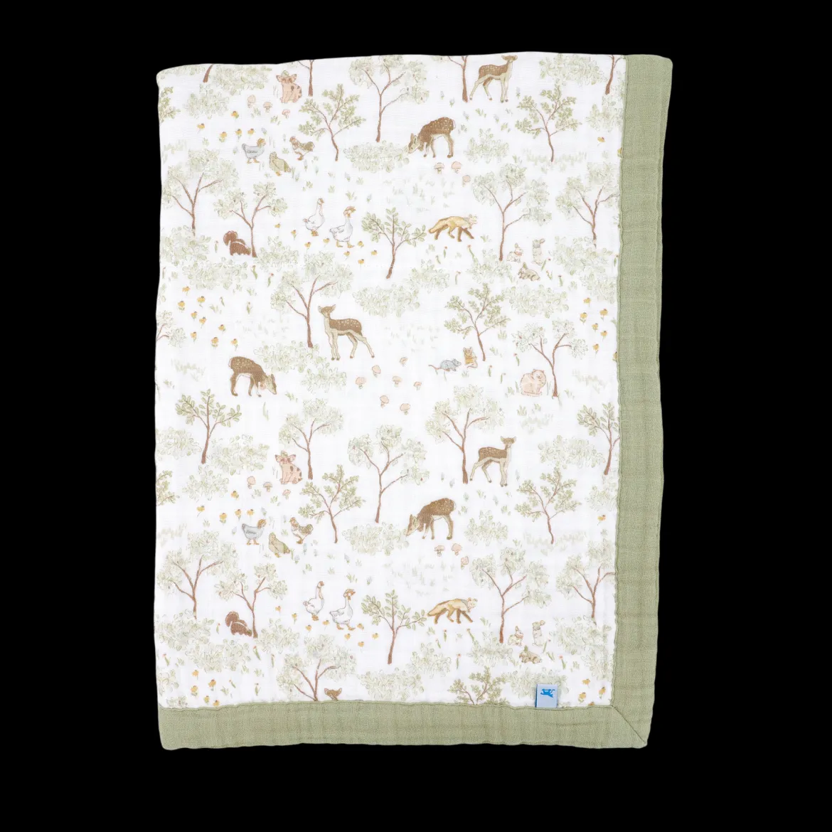 Cotton Muslin Baby Receiving Quilt