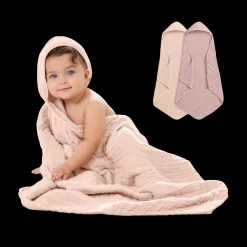 Cotton Muslin Hooded Baby Towel (2 Pack)