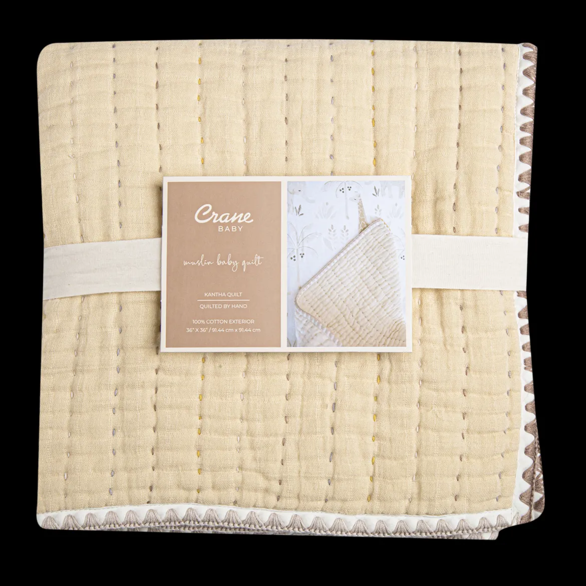 Cotton Muslin Kantha Baby Quilt