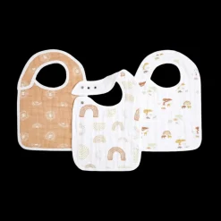 Cotton Muslin Snap Bibs (3 Pack)