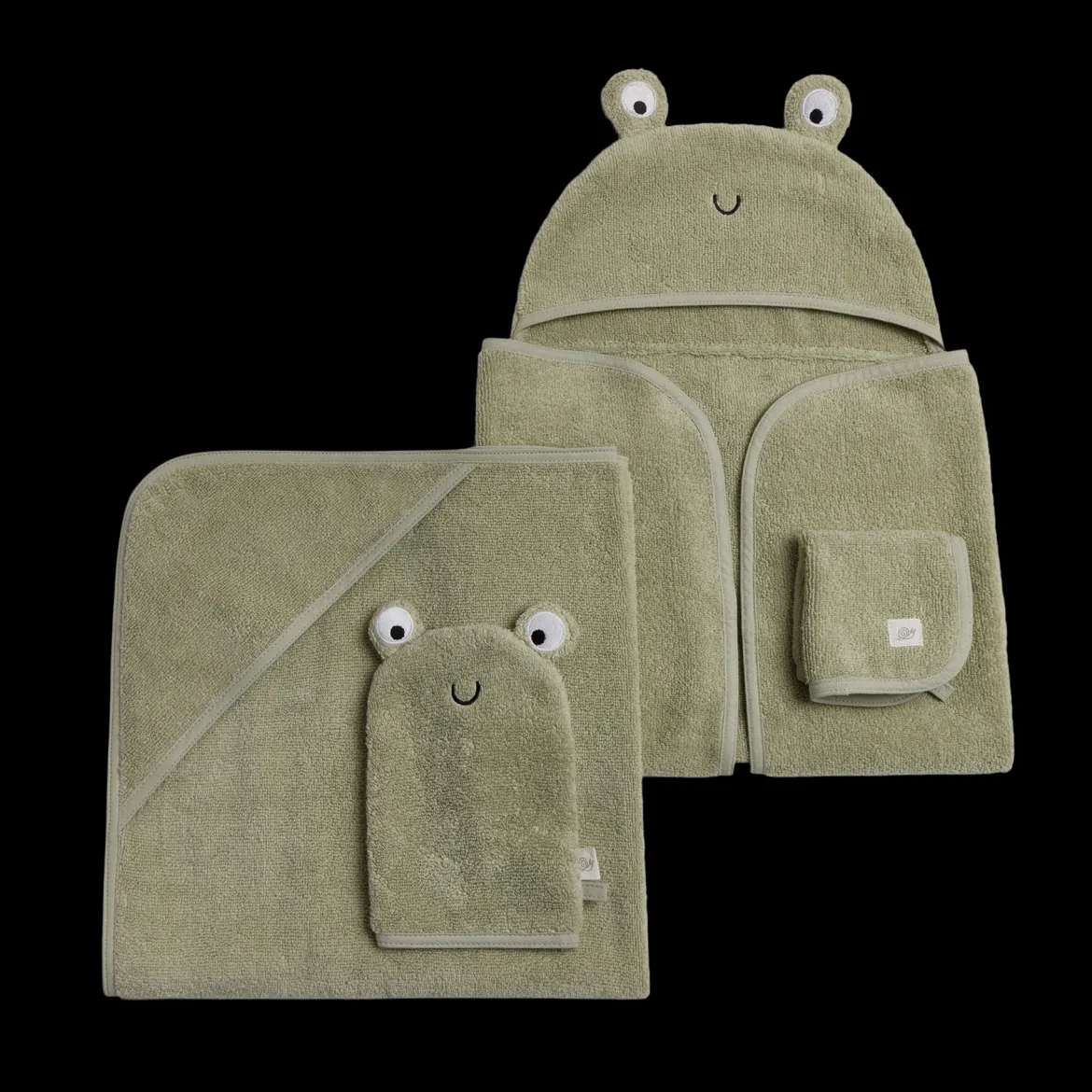 Cozy Critter Organic Cotton Bath Time 4-Piece Set
