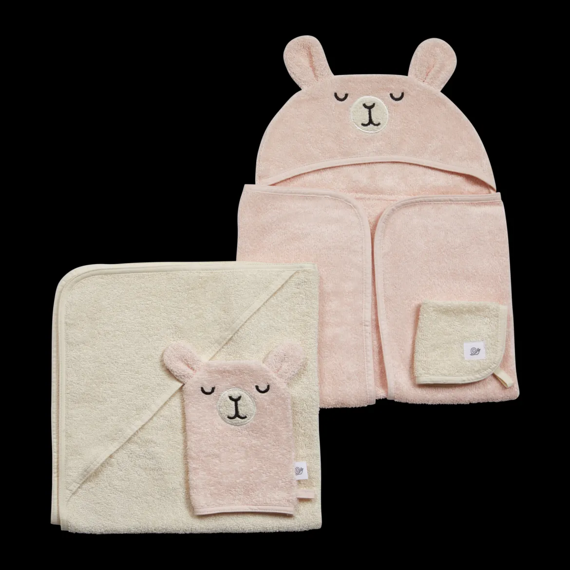 Cozy Critter Organic Cotton Bath Time 4-Piece Set