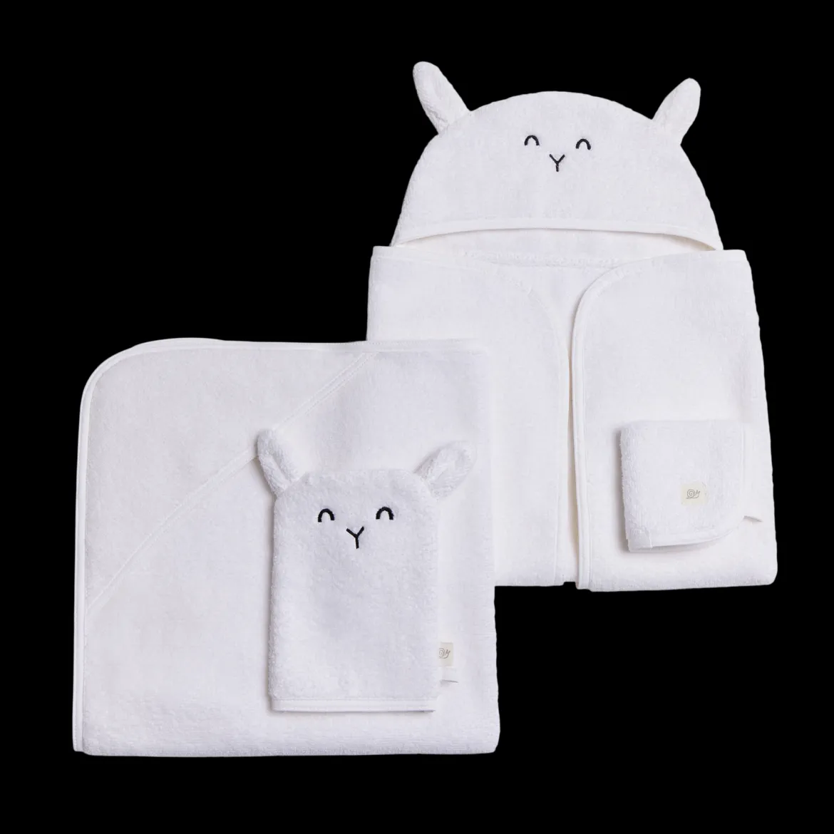 Cozy Critter Organic Cotton Bath Time 4-Piece Set