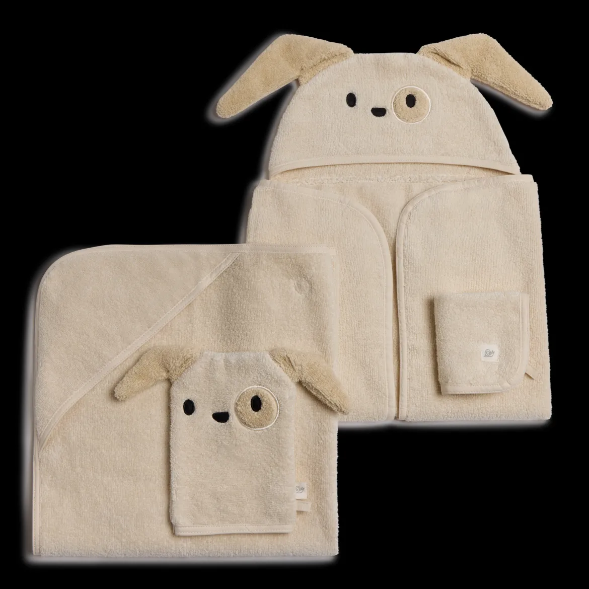Cozy Critter Organic Cotton Bath Time 4-Piece Set