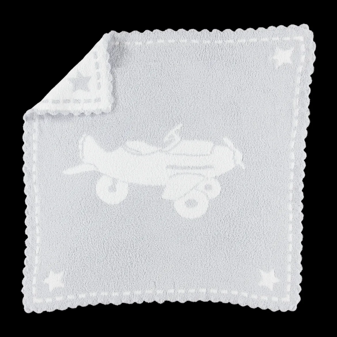 CozyChic Scalloped Receiving Blanket
