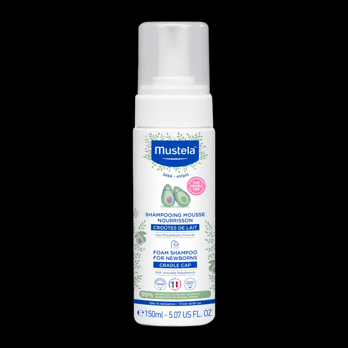 Cradle Cap Foam Shampoo for Newborns