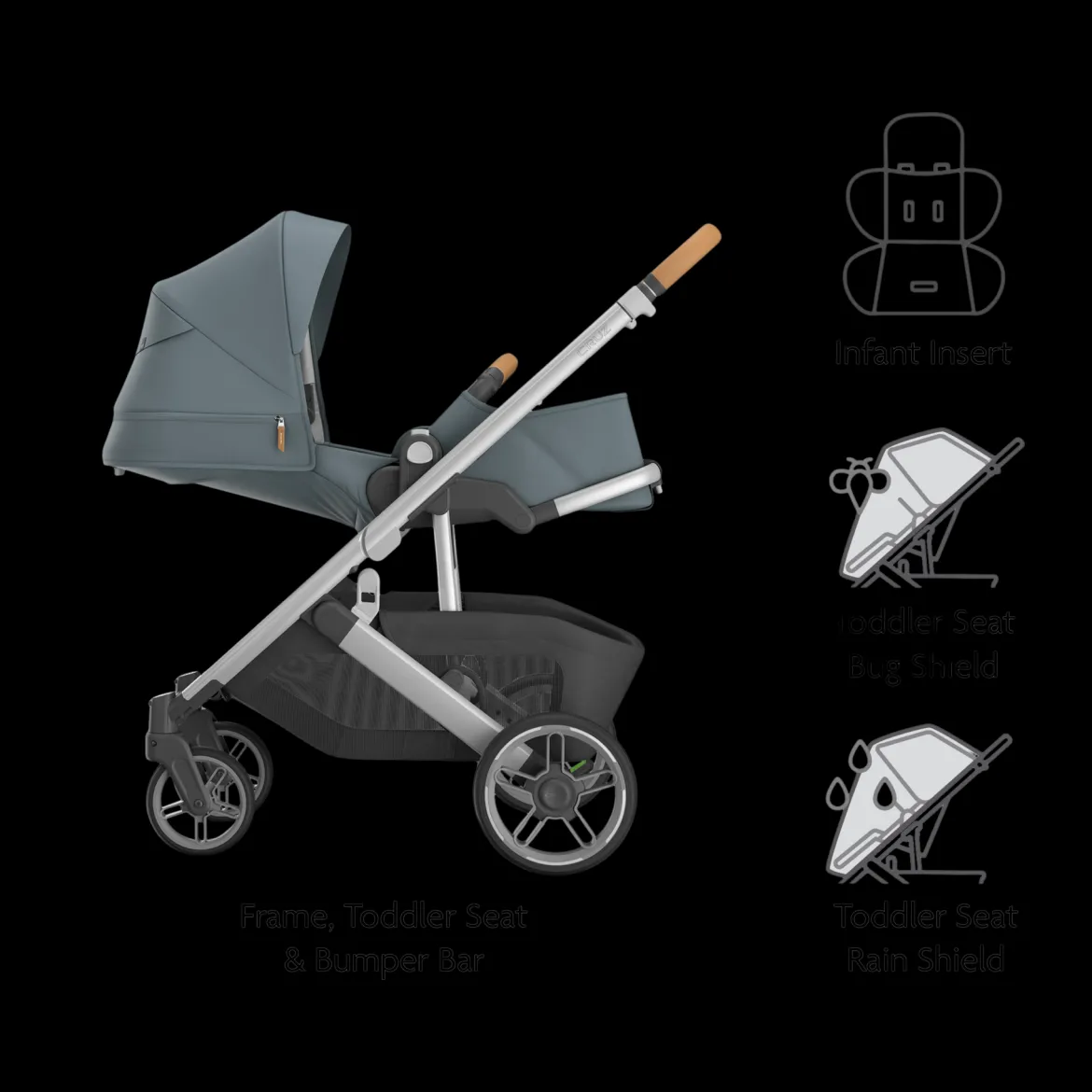 Cruz V3 Stroller & Mesa V3 Infant Car Seat Travel System