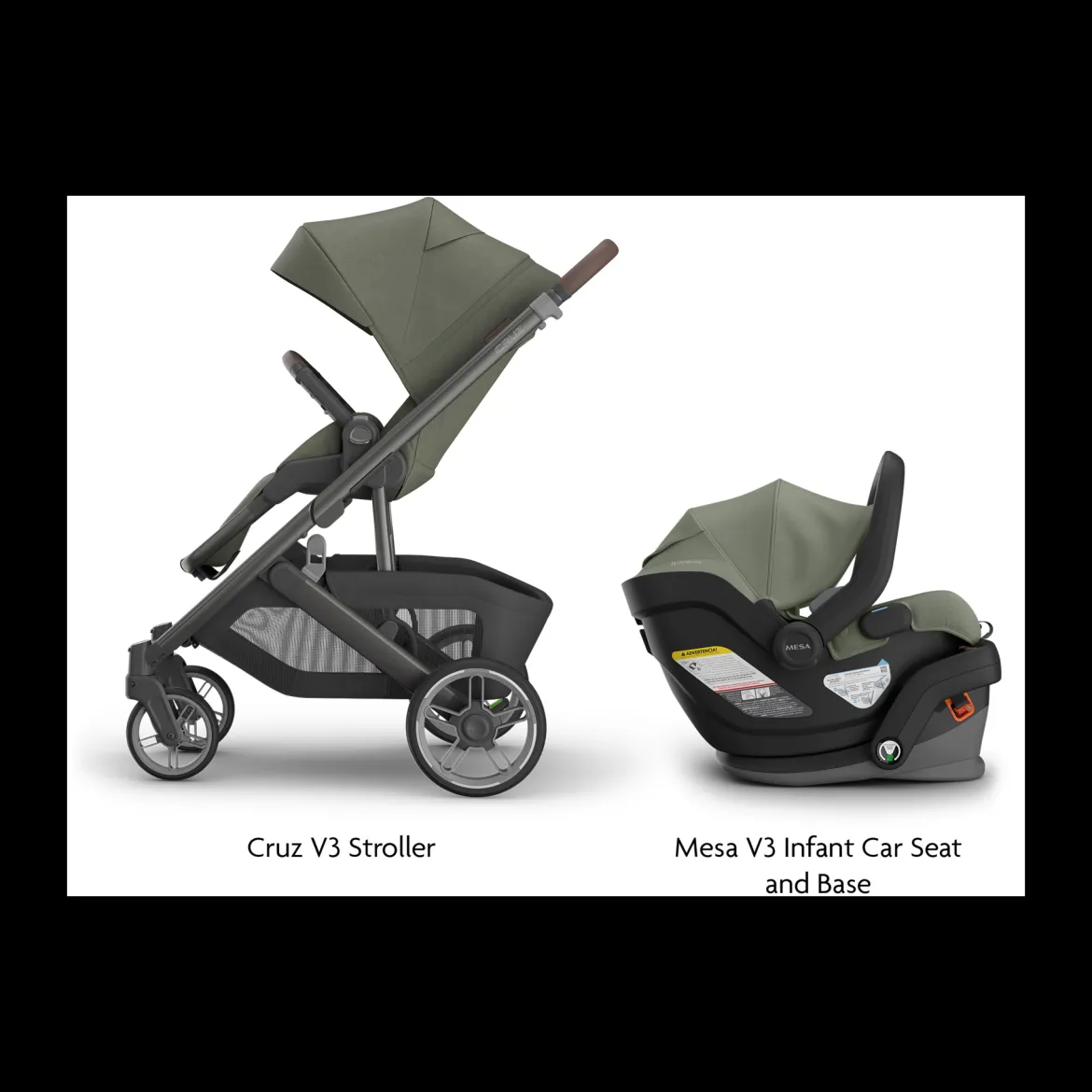 Cruz V3 Stroller & Mesa V3 Infant Car Seat Travel System