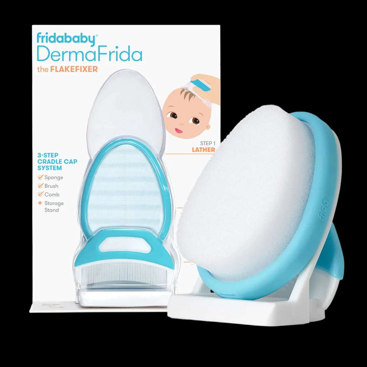 DermaFrida The FlakeFixer The 3-Step Cradle Cap System