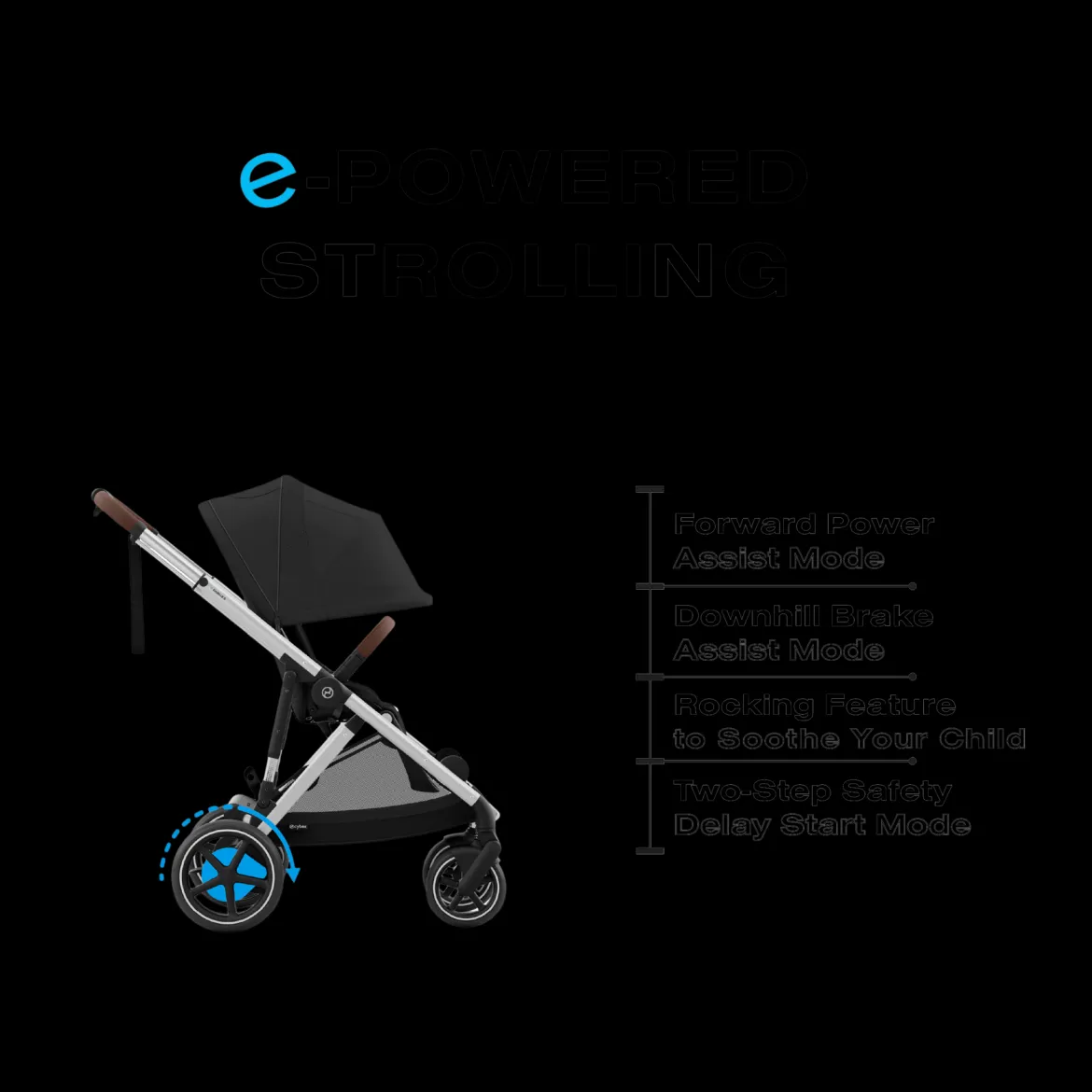 eGazelle S Electronic Assist Stroller