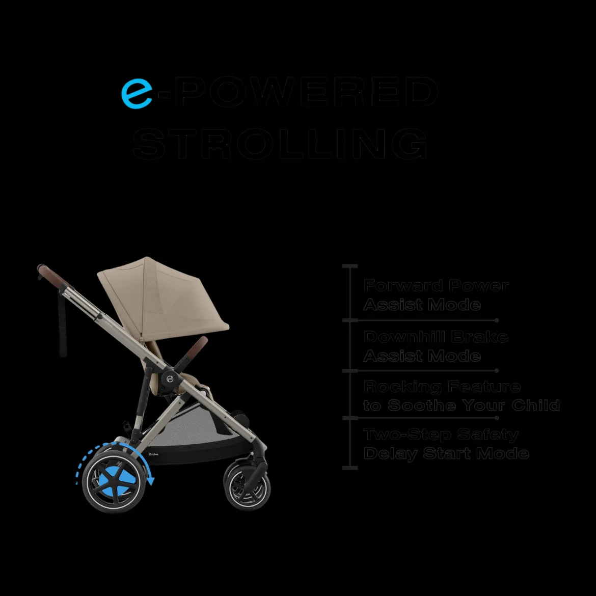 eGazelle S Electronic Assist Stroller