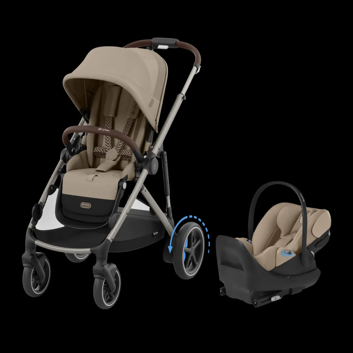 eGazelle S Stroller + Cloud G Pro Travel System