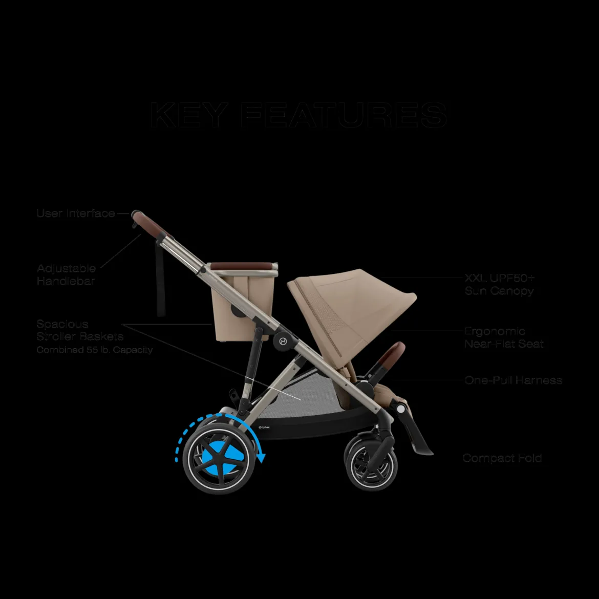 eGazelle S Stroller + Cloud G Pro Travel System