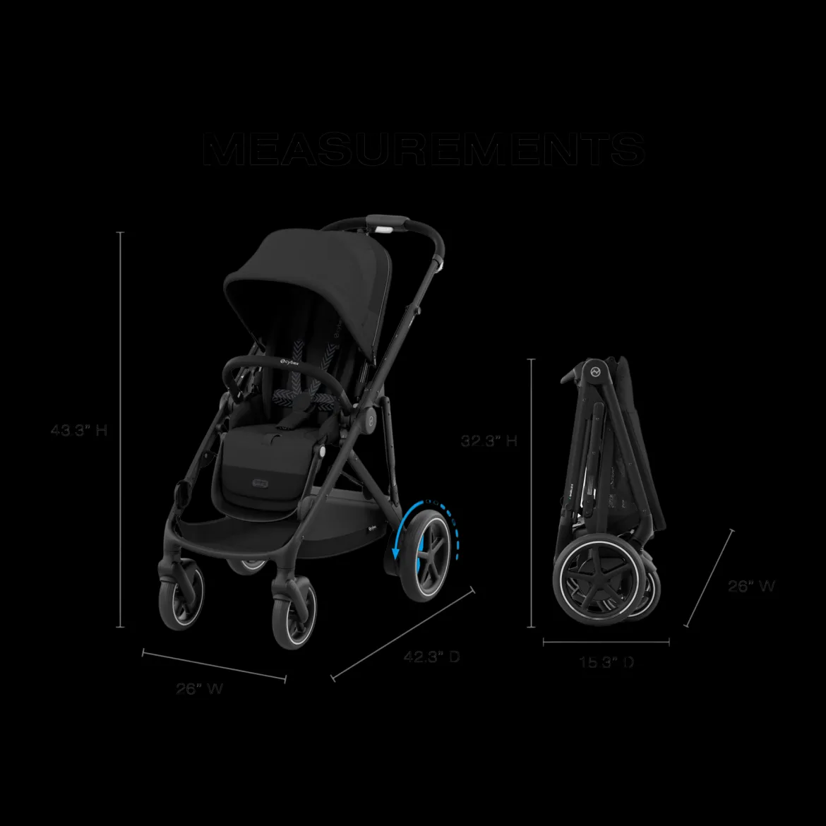 eGazelle S Stroller + Cloud G Pro Travel System