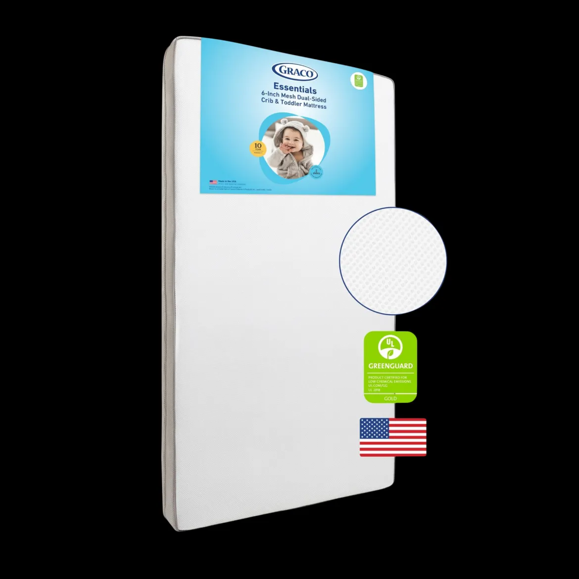 Essentials 6-Inch Mesh Dual-Sided Crib & Toddler Mattress