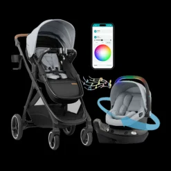 Evenflo Shyft Intuiti+ Travel System featuring Revolve180 LiteMax NXT with SensorySoothe