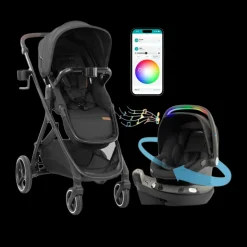 Evenflo Shyft Intuiti+ Travel System featuring Revolve180 LiteMax NXT with SensorySoothe
