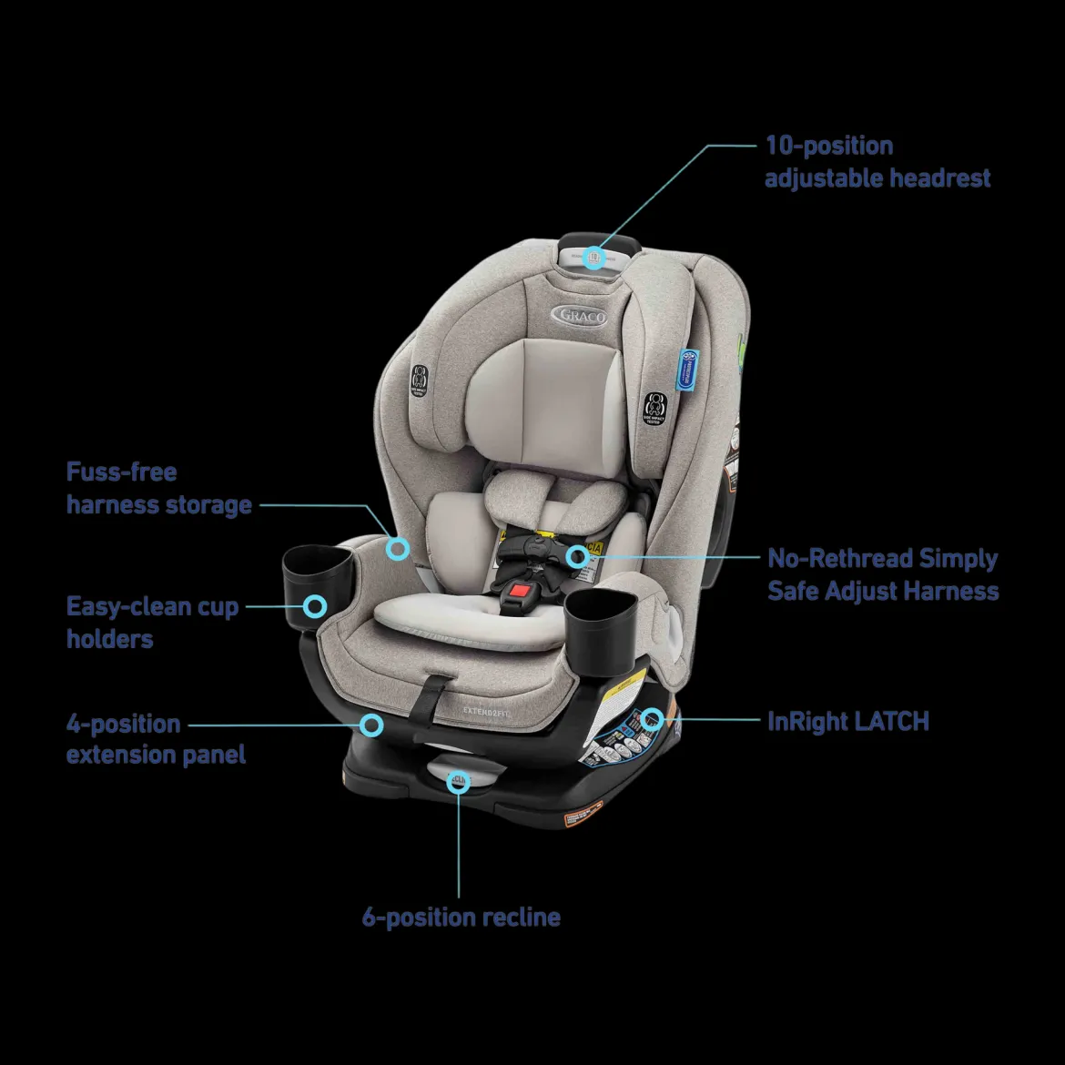 Extend2Fit 3-in-1 Car Seat