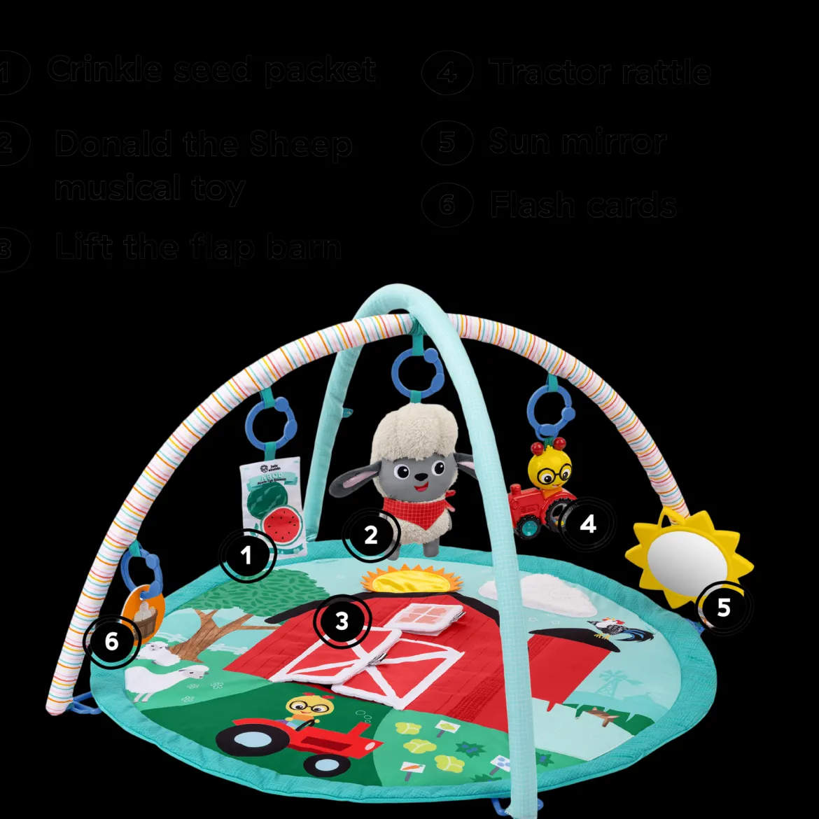 Farm Explorers Happy Harvest Touch & Feel Activity Gym