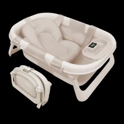 Fold ‘n Store Baby Bathtub With Built-in Thermometer