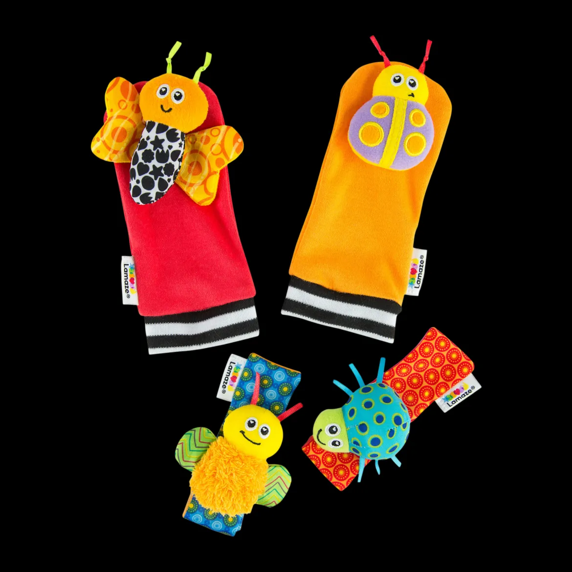 Garden Bug Wrist Rattle & Foot Finder Set