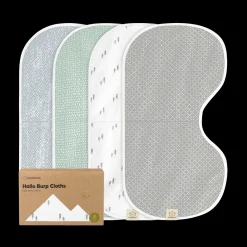 Hallo Burp Cloths (4 Pack)