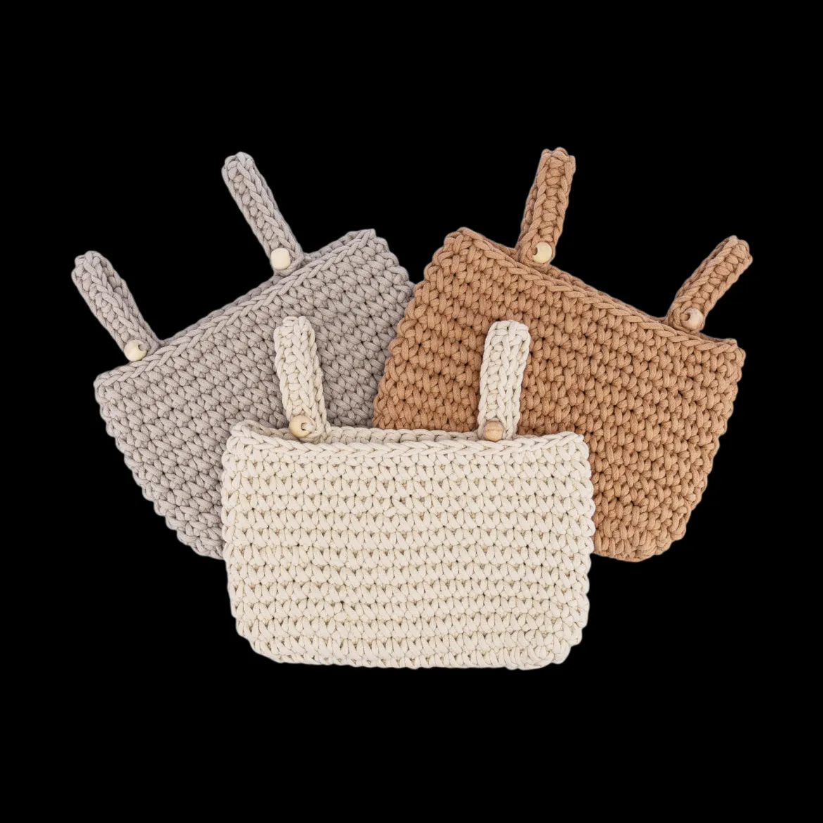 Hanging Nursery Storage Bin Trio