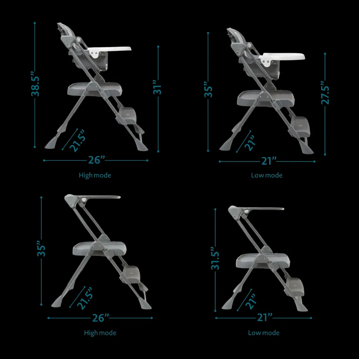 Happy Heights High Chair & Toddler Tower